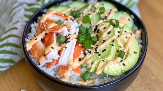 Low Carb Sushi Bowls Recipe With Frozen Cauliflower Rice